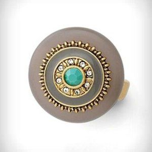 Lia Sophia Olympus Matte Gold Ring 10 NWOT